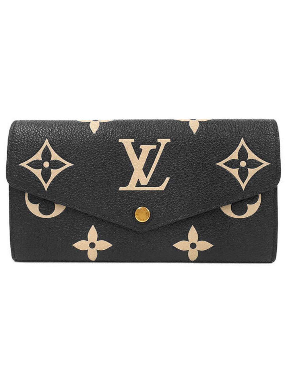 Louis Vuitton Bicolor Monogram Empreinte Portefeuille Sarah Bi fold Long Wallet